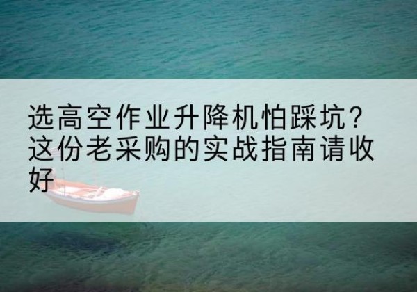 洛隆高空作业升降机厂家推荐-选高空作业升降机怕踩坑？这份老采购的实战指南请收好